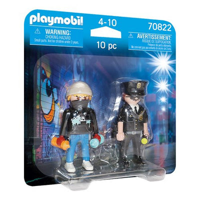 Costruzioni Playmobil 70822 DUO PACK Poliziotto e writer