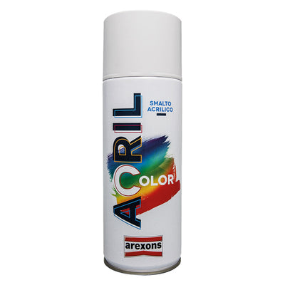 Smalto Spray Acrilico RAL 9010 Bianco Lucido Arexons