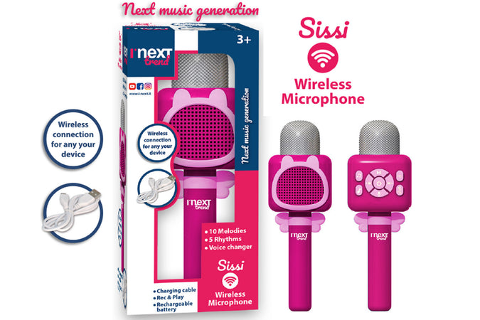 Microfono Karaoke Wireless Sissi pink