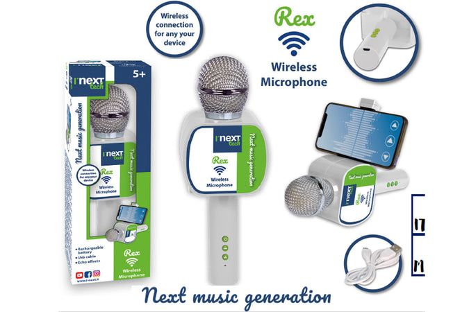 Microfono Wireless altoparlante e supporto Rex
