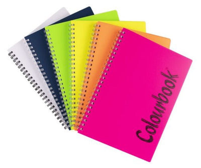 MAXI SPIRALE PPL S/FORI 5MM COLORBOOK FLUO 80FG Colourbook (Colorbook)