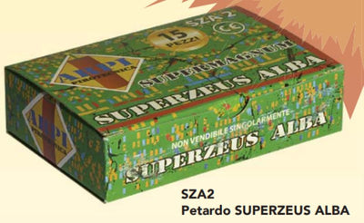 Petardo SUPERZEUS ALBA 15 pz - Scoppi e Colori per una Festa Indimenticabile Pirotecnica Castellana (Velma Group)