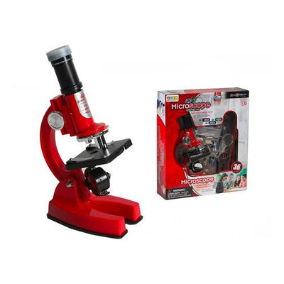 Microscopio giocattolo Odg ODG689 con accessori Rosso