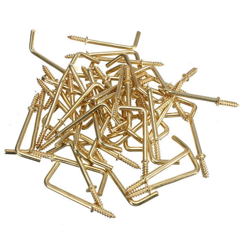 Set 22 Pezzi Ganci Gancio A Vite Con Filettatura Dorati 1/2 Minuteria Accessori Casa, arredamento e bricolage > Bricolage e fai da te > Minuteria Trade Shop italia - Napoli, Commerciovirtuoso.it