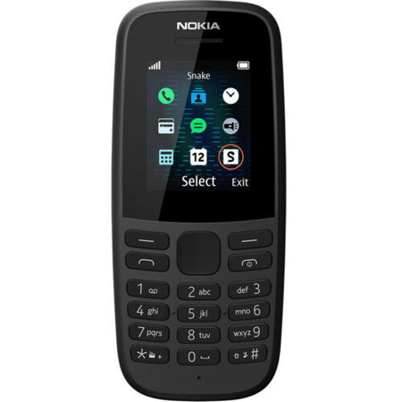 Nokia 105 (2019) 4,5 cm (1.77") 39,1 g Nero Telefono cellulare basico - (NOK DS 105 ITA BLK)