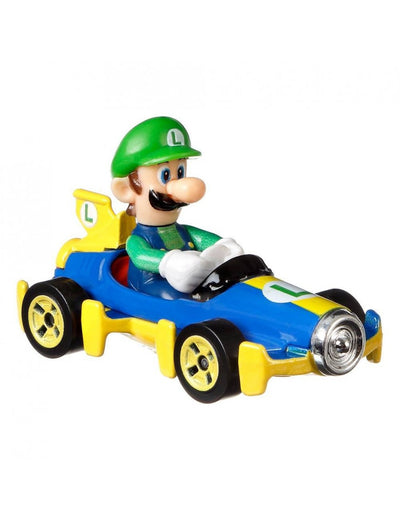 Hot Wheels Mario Kart Luigi - Veicolo in Metallo Scala 1:64 Mattel