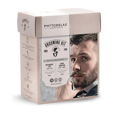 Schiuma barba Phytorelax Uomo Grooming Kit Beauty Box 200 Ml + 200 Ml