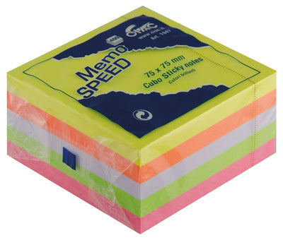 MEMO SPEED Cubo Mix 5 colori brillanti 75x75 400 fg (80 x colore) Ciac Srl (Cartoshop)