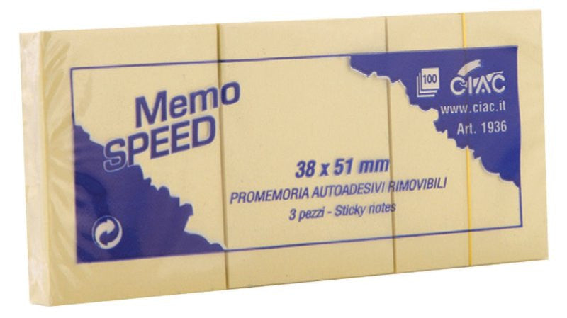 Memo SPEED mm. 50x40 Ciac Srl (Cartoshop)