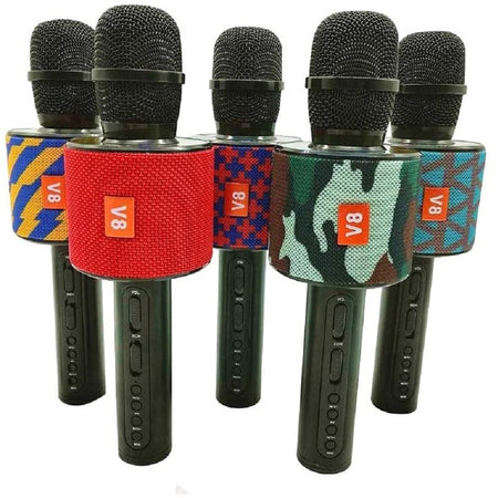 Microfono Karaoke Con Speaker V8 Canto Wireless Wifi Bluetooth Cassa Incorporata Elettronica e telefonia > Accessori Audio e Video > Microfoni Trade Shop italia - Napoli, Commerciovirtuoso.it