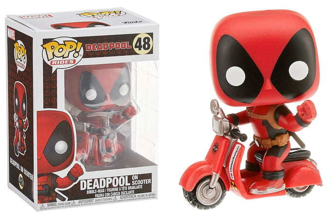 Funko Pop Marvel Deadpool con Moto 48