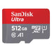 Scheda di memoria Sandisk SDSQUAC 512G GN6MA ULTRA Rosso e Grigio