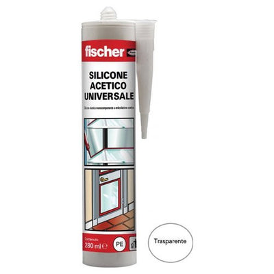 Silicone acetico Fischer 9219 Universale Trasparente