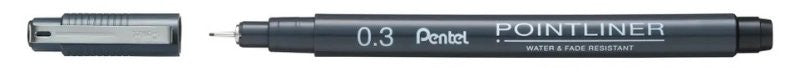 POINTLINER PENTEL NERO 0,3mm Pentel Ital. Spa