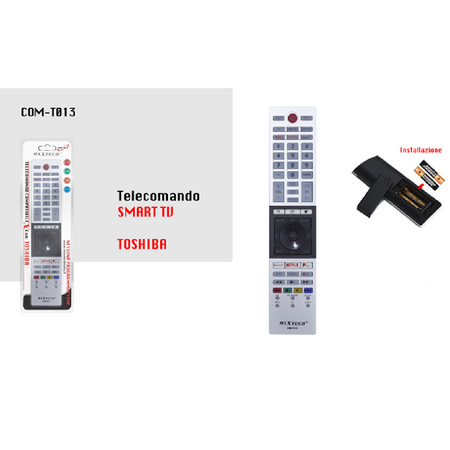 Telecomando Universale Tv Compatibile Toshiba Smart Tv Lcd Led Netflix Com-t013 Elettronica e telefonia > Fotografia e video > Telecomandi Universali Trade Shop italia - Napoli, Commerciovirtuoso.it