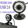 Webcam Web-01 Ideale Per Videoconferenze Microfono 1.3 Mpx 6 Led Per Notebook Pc Elettronica/Informatica/Accessori/Accessori per audio e video/Webcam e periferiche VoIP Trade Shop italia - Napoli, Commerciovirtuoso.it