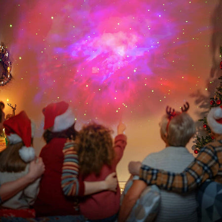 Astronaut Proiettore Nebulosa Galassia Stella Luce Notturna Telecomando Lampada Da Tavolo 5w