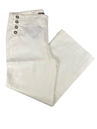 Pantalone donna Kiltie - 3/4 - Tinta Unita -  colore Bianco Moda/Donna/Abbigliamento/Pantaloni Couture - Sestu, Commerciovirtuoso.it