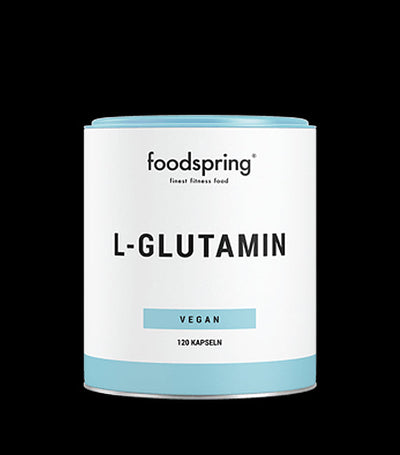 foodspring L-Glutammina, 120 capsule, Specialista della rigenerazione