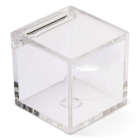 12 Scatoline Scatole Cubo Plexiglass 5x5 Trasparente Porta Confetti Bomboniera