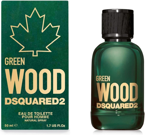 DSQUARED2 Profumo Per Uomo, Linea Green Wood, Fragranza A Base Di Legno - Spray, Formato Da 50 ml