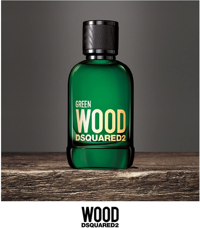 DSQUARED2 Profumo Per Uomo, Linea Green Wood, Fragranza A Base Di Legno - Spray, Formato Da 50 ml