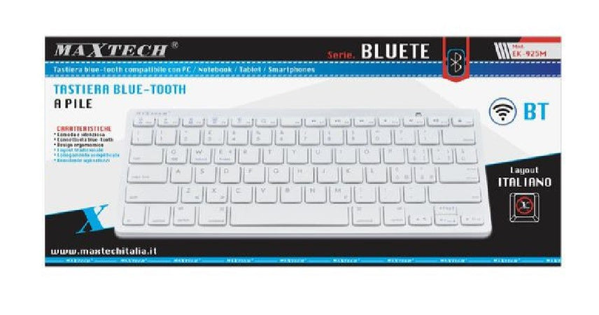 Tastiera Bluetooth Keyboard Per Pc Tablet Android Windows Layout Italiano  Ek925m - commercioVirtuoso.it