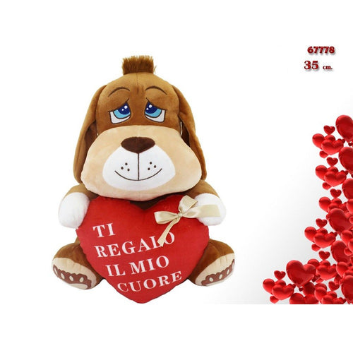 Cane Peluche 35cm Con Cuore Scritta ti Regalo Il Mio Cuore San Valentino 67778 Casa, arredamento e bricolage > Prodotti per Feste > San Valentino Trade Shop italia - Napoli, Commerciovirtuoso.it