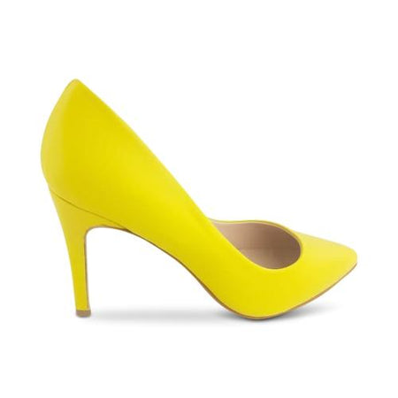Décolleté gialle in pelle scarpa con tacco 9cm da donna in pelle  artigianale Made in Italy - commercioVirtuoso.it