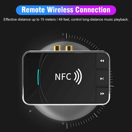 Trasmettitore Ricevitore Bluetooth 5.0 Aux 3,5mm Nfc A Rca Adattatore Audio Usb Amplificatori Wifi Trade Shop italia - Napoli, Commerciovirtuoso.it