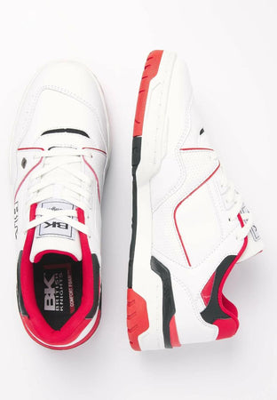 Scarpa sneakers British Knight Vendon white red balck