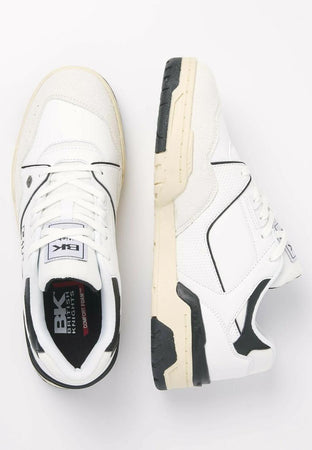 Scarpe sneakers British Knight Vendon suede white black