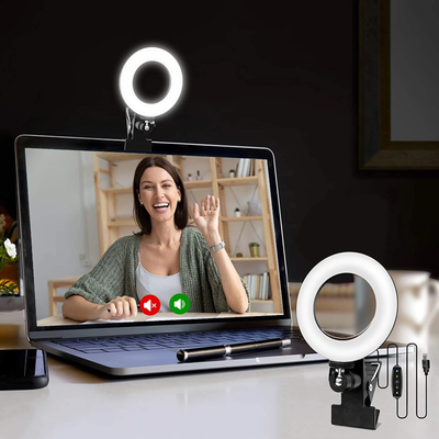 Kit Di Illuminazione Ad Anello Per Pc Clip Laptop Telecomando Monitor Remoto Usb Luce Flash Lezioni Dad Riunioni Zoom Skype Streaming