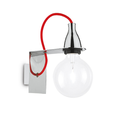 Lampada Da Parete Minimal Ap1 Cromo Ideal-Lux Ideal Lux