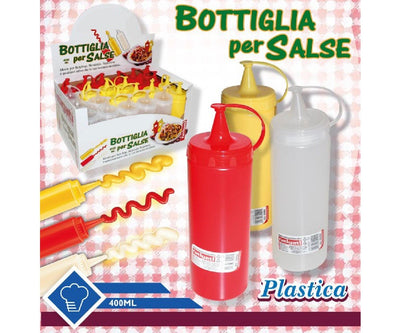 Bottiglia In Plastica Per Salse Ketchup Maionese Condimento Pub Bar Casa 400 Ml Casa, arredamento e bricolage > Cucina > Dosatori Trade Shop italia - Napoli, Commerciovirtuoso.it