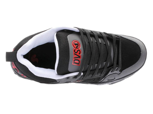 Scarpe sneakers DVS Comanche black charcoal red nubuck