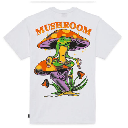 Maglietta T-shirt Mushroom Meditation white