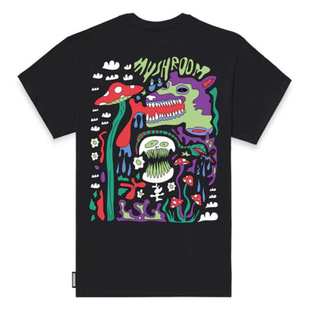Maglietta T-shirt Mushroom Snake black
