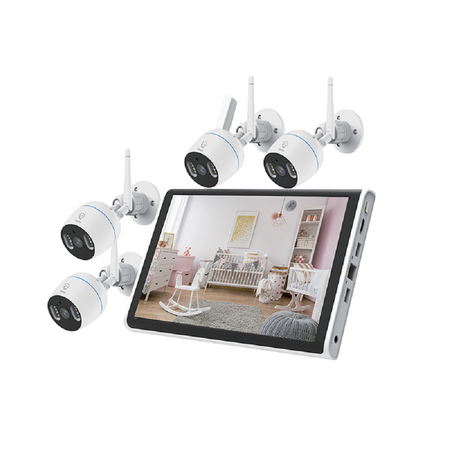 Kit Di 4 Telecamere Sorveglianza Wifi Ip66 Con Schermo Nvr 10.1" Tv-6125he 8+4 Casa, arredamento e bricolage > Sicurezza e Antifurti > Sistemi di Videosorveglianza Trade Shop italia - Napoli, Commerciovirtuoso.it