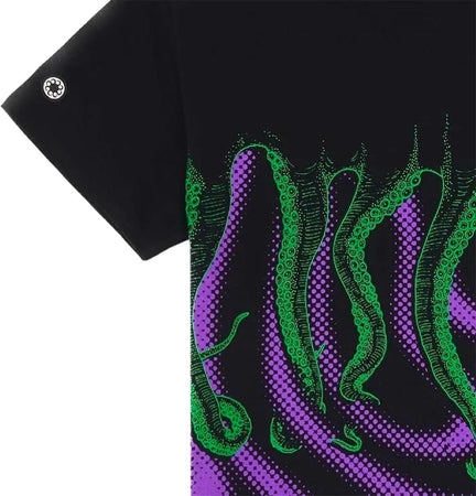Maglietta T-shirt Octopus vortex black