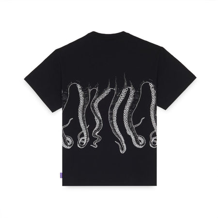 Maglietta T-shirt Octopus Outline Logo black