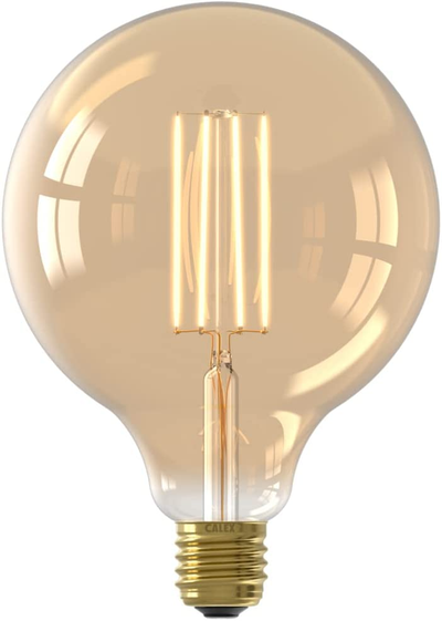 Globe - Lampada Led a Filamento Oro 4 W (equivalente a 40 W) Grande Capacita' E27125 Mm Illuminazione/Lampadine/Lampadine a LED TRM Company - Polistena, Commerciovirtuoso.it