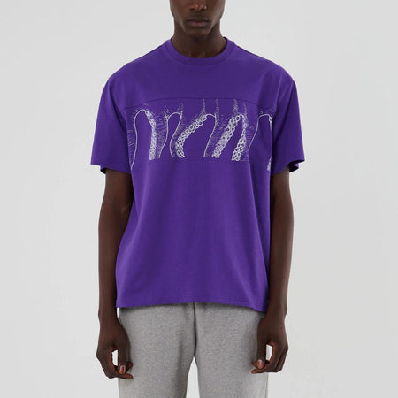 Maglietta T-shirt Octopus Outline Band purple