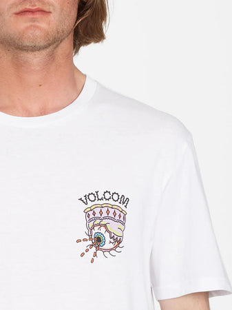 Maglietta T-shirt Volcom Connected Minds white