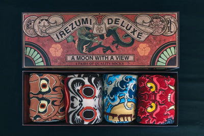 Calze socks a Moon with a View gift box Irezumi deluxe