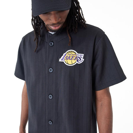 Maglietta T-shirt New Era Jersey Los Angeles Lakers black