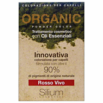 Silium Rosso Vivo Organic Powder Color Tinta Organica Per Capelli 90% Naturale Ultra Delicata Bellezza/Cura dei capelli/Colore/Colore permanente OMS Profumi & Borse - Milano, Commerciovirtuoso.it