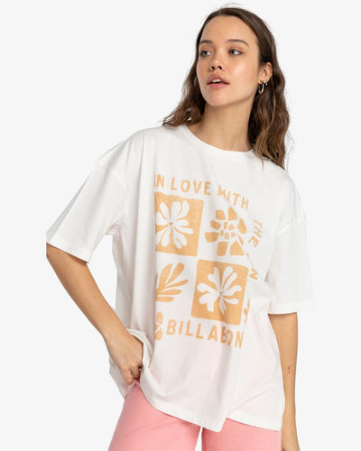 Maglietta T-shirt Billabong In Love With The Sun white
