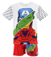 Completo T-shirt con Pantaloncino Avengers da 4 a 10 anni Moda/Bambini e ragazzi/Abbigliamento/Completi e coordinati/Completi due pezzi con pantaloncino Store Kitty Fashion - Roma, Commerciovirtuoso.it