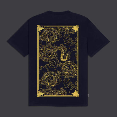 Maglietta T-shirt Dolly Noire Chinese Dragon navy